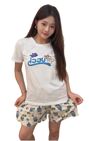 卡通造型趣萌夏日套装